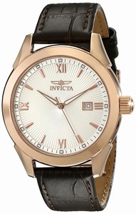Invicta Specialty Quartz Analog Date Brown Leather Watch # 18117 (Men Watch)