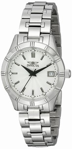 Invicta Silver Dial Stainless Steel Band Watch #18124 (Women Watch)