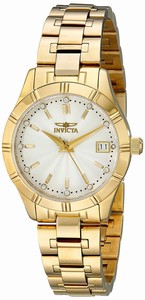 Invicta Silver Dial Stainless Steel Band Watch #18126 (Women Watch)