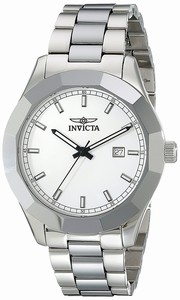 Invicta White Dial Tungsten Band Watch #18141 (Men Watch)