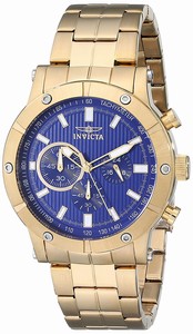 Invicta Blue Dial Stainless Steel Band Watch #18162 (Men Watch)