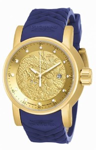 Invicta Gold Dial Fixed Gold-plated Band Watch #18215 (Men Watch)