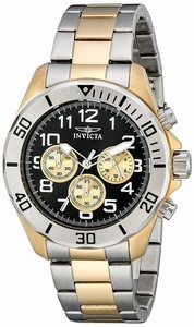 Invicta Black Dial Stainless Steel Band Watch #18220 (Men Watch)