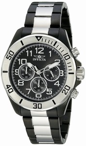 Invicta Black Dial Stainless Steel Band Watch #18222 (Men Watch)