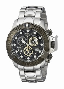 Invicta Black Dial Stainless Steel Band Watch #18235 (Men Watch)