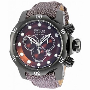 Invicta Venom Quartz Chronograph Date Leather Watch # 18305 (Men Watch)