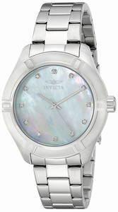 Invicta Mother Of Pearl Dial Stainless Steel Band Watch #18319 (Women Watch)