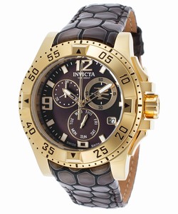 Invicta Excursion Quartz Chronograph Day Date Leather Watch # 18323 (Women Watch)