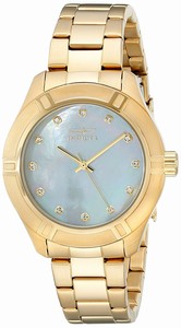 Invicta Mother Of Pearl Dial Stainless Steel Band Watch #18324 (Women Watch)