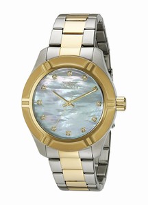 Invicta Mother Of Pearl Dial Stainless Steel Band Watch #18336 (Men Watch)