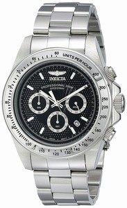 Invicta Black Dial Stainless Steel Band Watch #18390 (Men Watch)