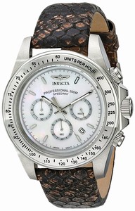 Invicta Mother Of Pearl Dial Stainless Steel Band Watch #18395 (Men Watch)