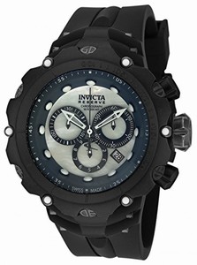 Invicta Venom Quartz Chronograph Date Black Silicone Watch # 18454 (Men Watch)