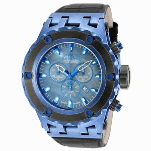 Invicta Blue Mother Of Pearl Quartz Watch #18457 (Men Watch)