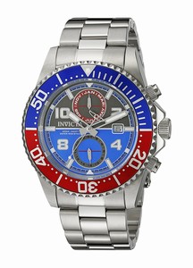 Invicta Blue Dial Stainless Steel Band Watch #18517 (Men Watch)