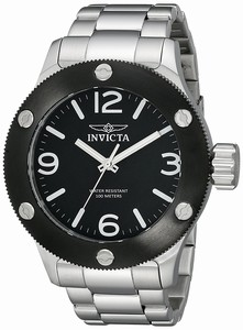 Invicta Black Dial Stainless Steel Band Watch #18579 (Men Watch)