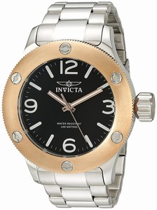 Invicta Black Dial Stainless Steel Band Watch #18581 (Men Watch)