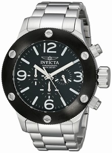 Invicta Black Dial Stainless steel Band Watch # 18583 (Men Watch)