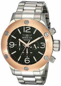 Invicta Black Dial Stainless Steel Band Watch #18585 (Men Watch)