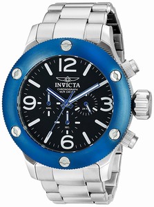 Invicta Black Dial Stainless Steel Band Watch #18586 (Men Watch)