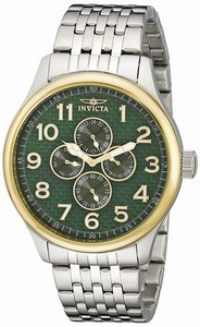 Invicta Japanese quartz Dial color Green Watch # 18667 (Men Watch)