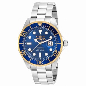 Invicta Blue Dial Stainless Steel Band Watch #18732 (Men Watch)