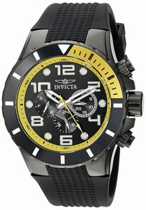 Invicta Black Dial Stainless Steel Band Watch #18741 (Men Watch)