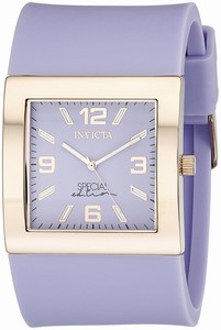 Invicta Angel Quartz Analog Light Purple Polyurethane Watch # 18817 (Women Watch)