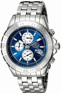 Invicta Blue Dial Stainless Steel Band Watch #18849 (Men Watch)