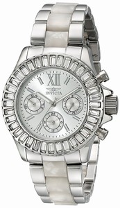 Invicta Silver Dial Stainless steel Band Watch # 18867 (Women Watch)