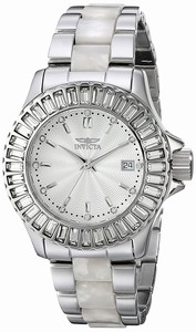 Invicta Silver Dial Stainless Steel Band Watch #18874 (Women Watch)