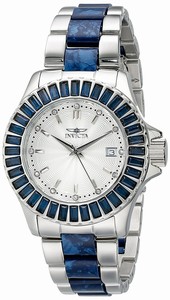 Invicta Silver Dial Stainless Steel Band Watch #18876 (Women Watch)