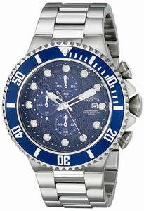 Invicta Blue Dial Stainless Steel Watch #18907 (Men Watch)