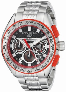 Invicta Black Dial Stainless Steel Band Watch #18927 (Men Watch)