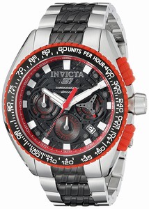 Invicta Black Dial Stainless Steel Band Watch #18930 (Men Watch)