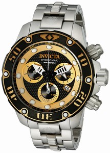 Invicta Black Dial Stainless Steel Band Watch #19014 (Men Watch)