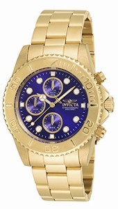 Invicta Blue Dial Stainless steel Band Watch # 19157 (Men Watch)