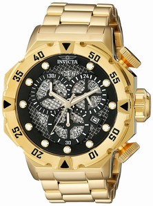 Invicta Black Dial Stainless Steel Band Watch #19182 (Men Watch)