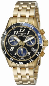 Invicta Black Dial Stainless Steel Band Watch #19191 (Men Watch)