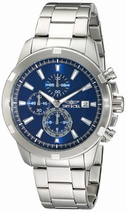 Invicta Blue Dial Stainless Steel Band Watch #19221 (Men Watch)