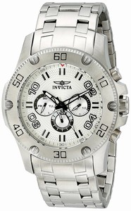 Invicta Silver Dial Stainless Steel Band Watch #19227 (Men Watch)