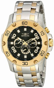 Invicta Black Dial Stainless Steel Band Watch #19230 (Men Watch)