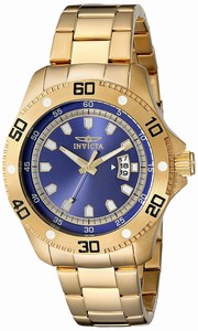 Invicta Blue Dial Stainless Steel Band Watch #19266 (Men Watch)