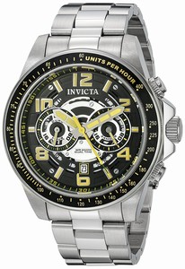 Invicta Black Dial Stainless Steel Band Watch #19282 (Men Watch)