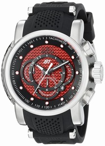 Invicta S1 Rally Quartz Chronograph Date Black Silicone Watch # 19319 (Men Watch)