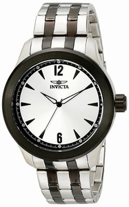 Invicta Silver Dial Stainless Steel Band Watch #19366 (Men Watch)