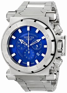 Invicta Blue Dial Stainless Steel Band Watch #1939 (Men Watch)