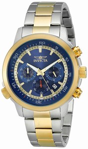 Invicta Blue Dial Stainless Steel Band Watch #19399 (Men Watch)