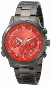 Invicta Red Dial Stainless Steel Watch #19401 (Men Watch)