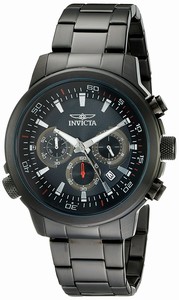 Invicta Black Dial Stainless Steel Band Watch #19402 (Men Watch)